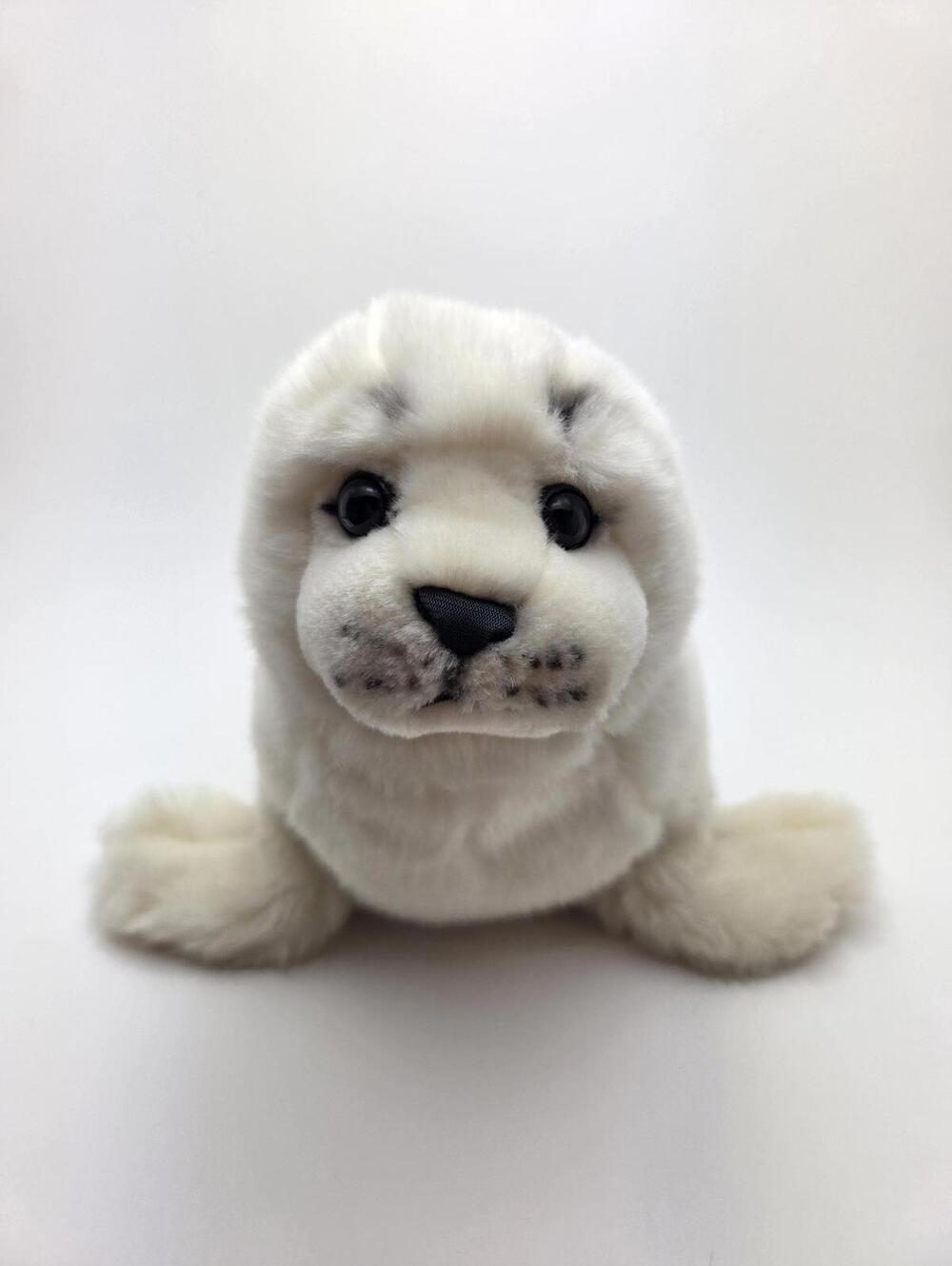 Vintage Webkinz "Signature Harp Seal” without Tag/Code, Ganz Plush (9 inch)